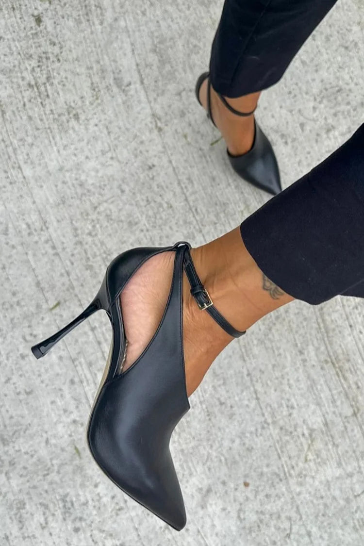 Flavia | Escarpins minimalistes avec talon sculpté