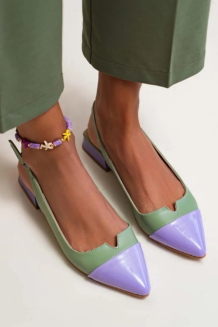 Violante | Ballerines modernes à bout pointu et bride arrière