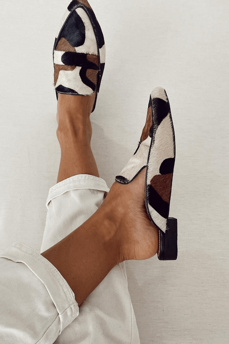 Aria | Mocassins à imprimé abstrait
