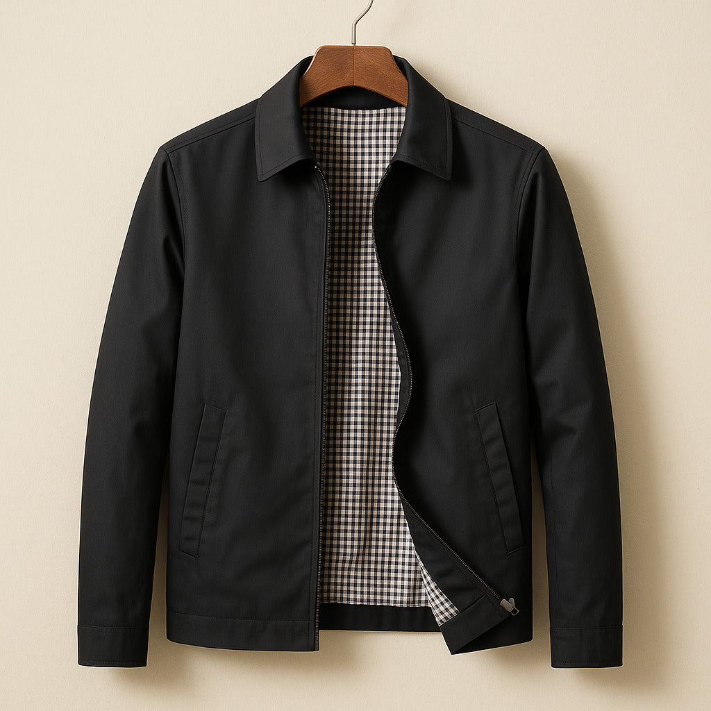 Veste Légère Doublée À Carreaux Pour Homme