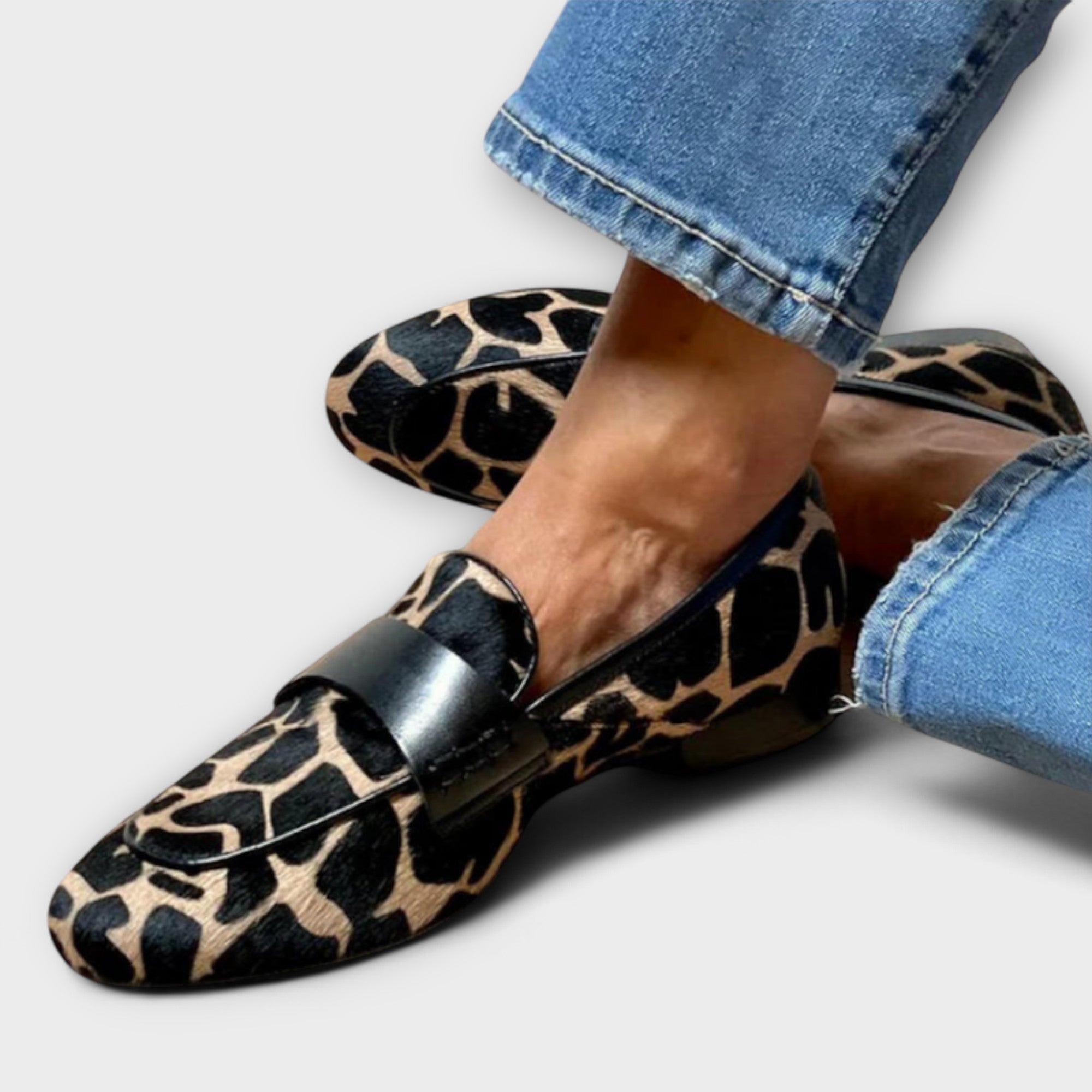 Leonie -  Mocassin orthopédique Leopard