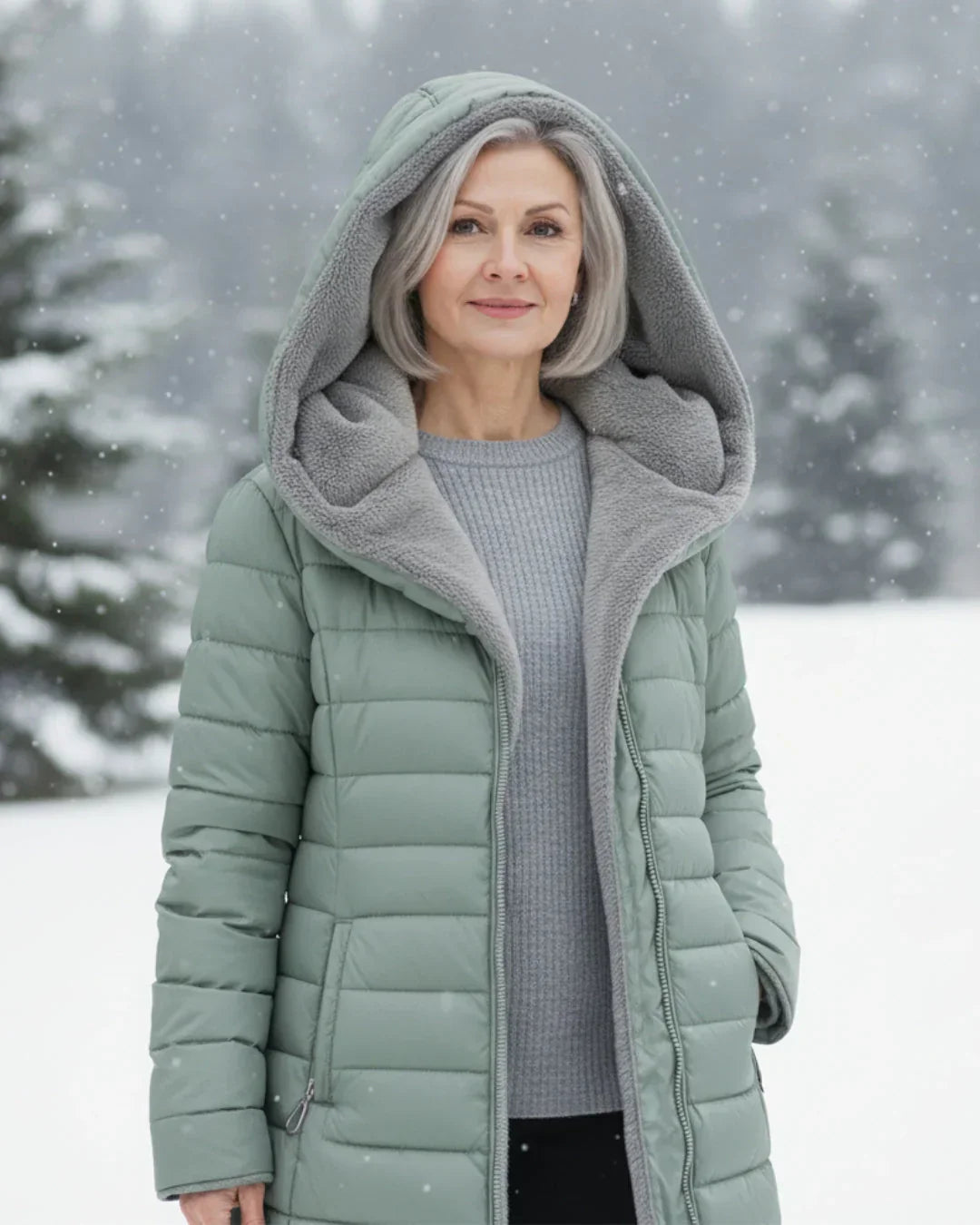 Olivia | Manteau d’Hiver Matelassé