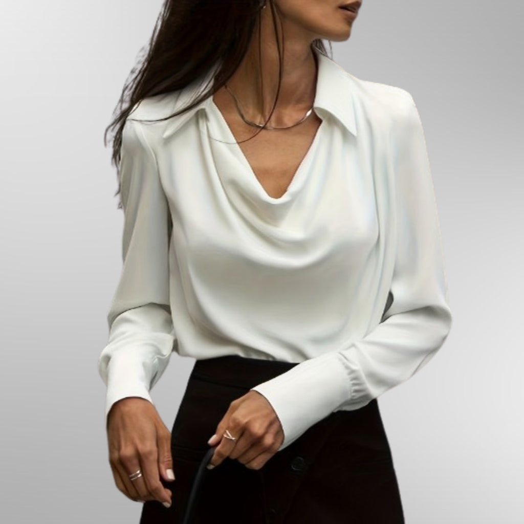 Violet | Blouse en Satin Élégante