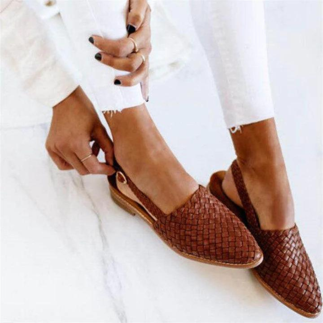 Honória - Chic fabric slingbacks