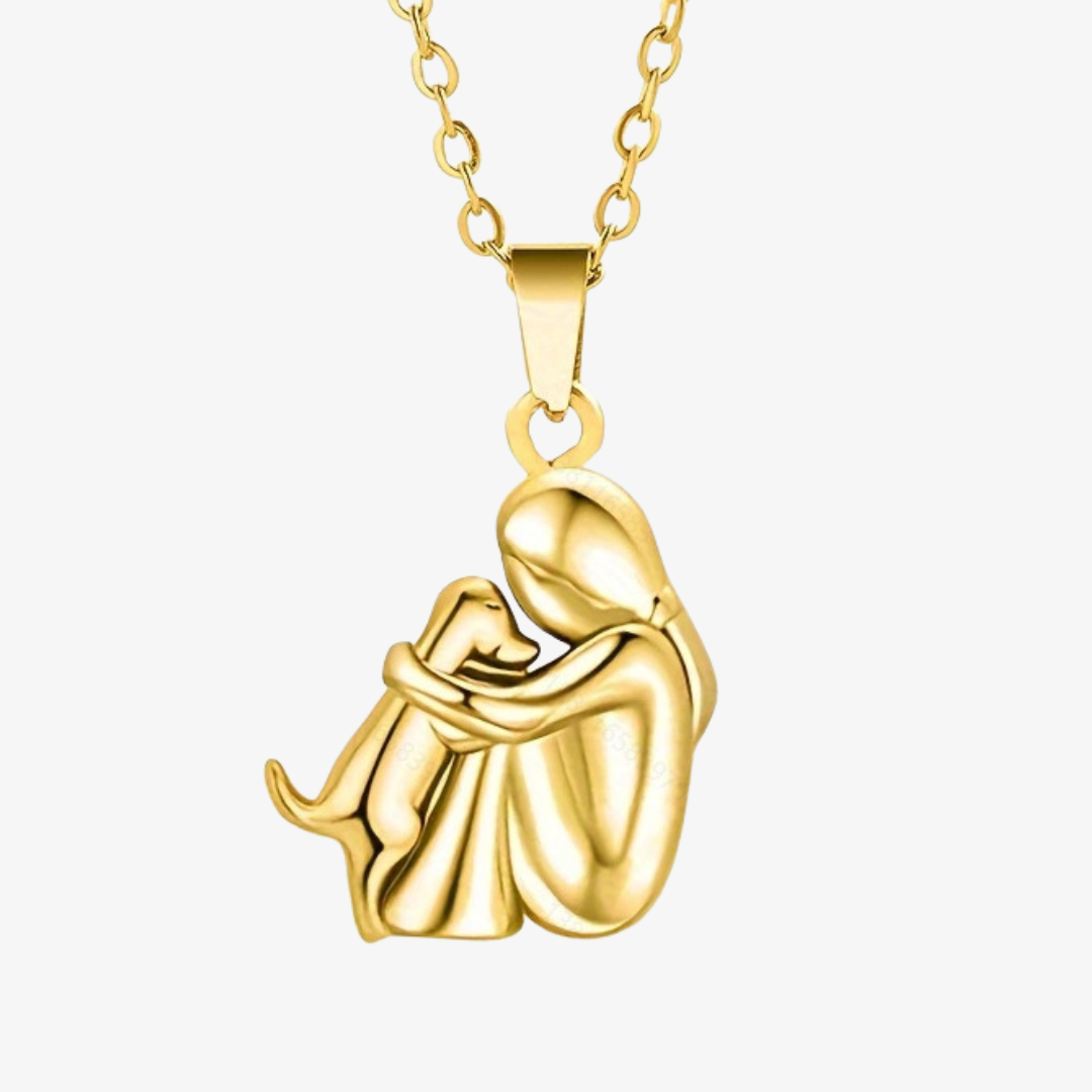 Ebi - Collier avec pendentif en forme de chien