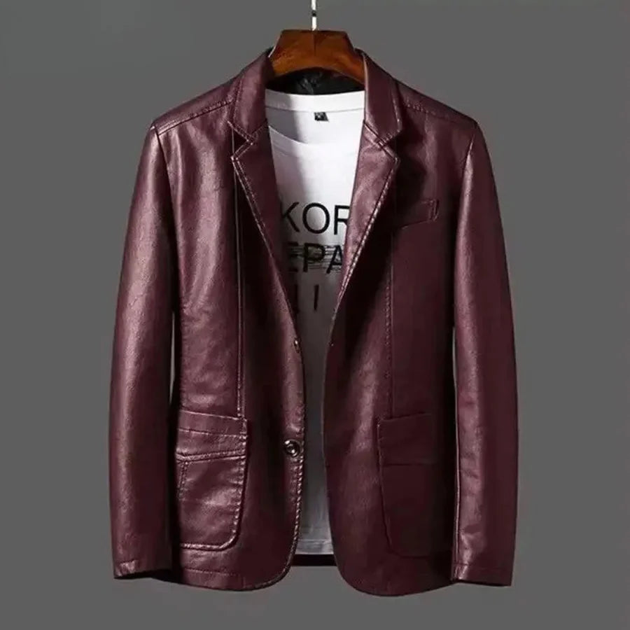 Veste en Cuir Business Casual