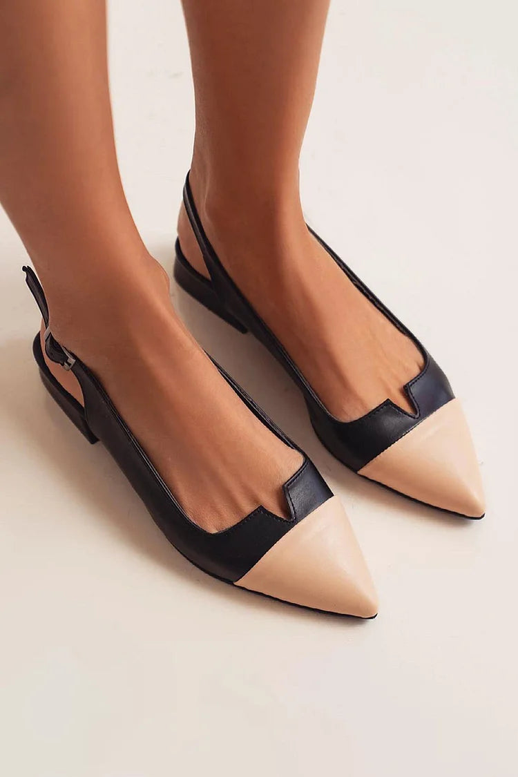 Violante | Ballerines modernes à bout pointu et bride arrière