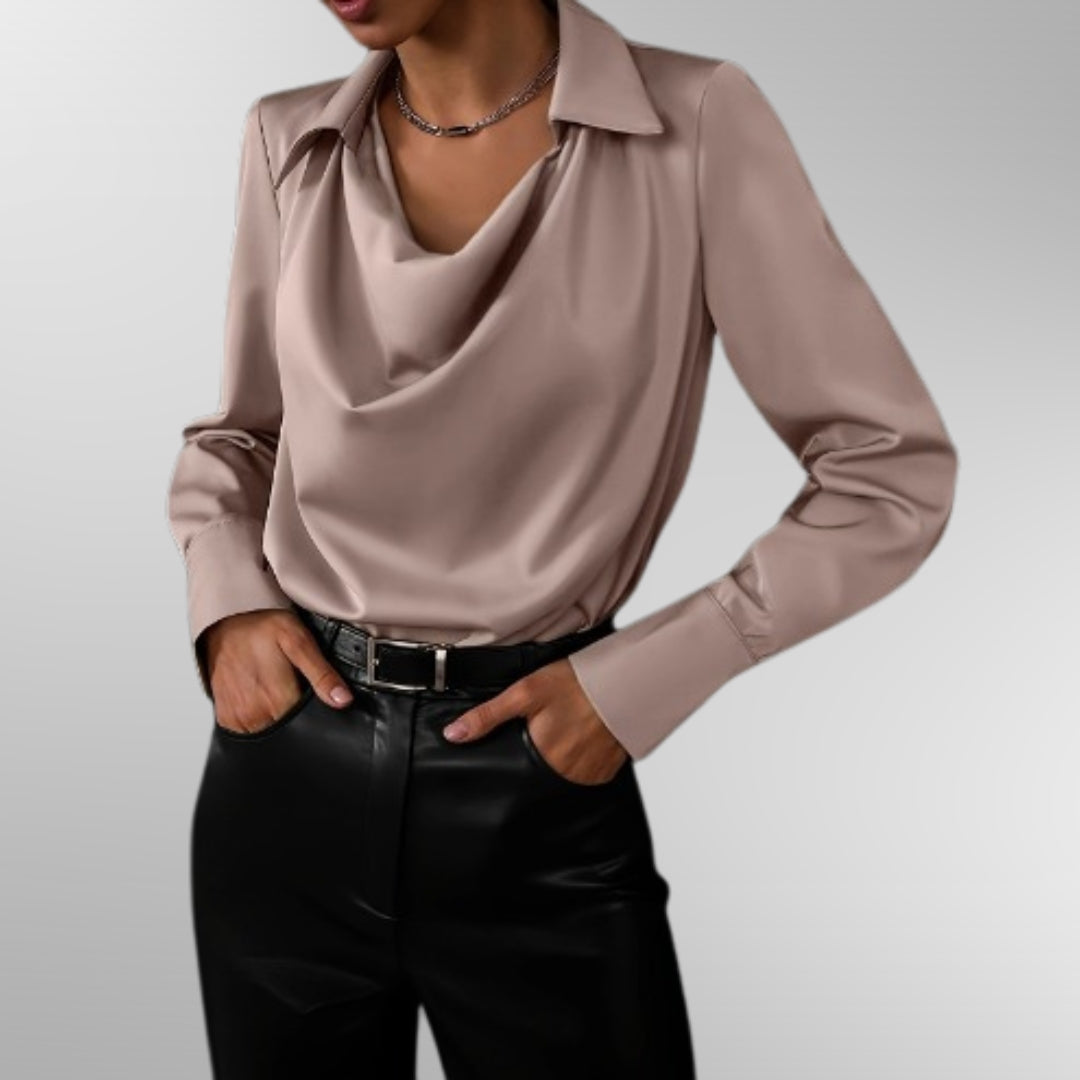 Violet | Blouse en Satin Élégante