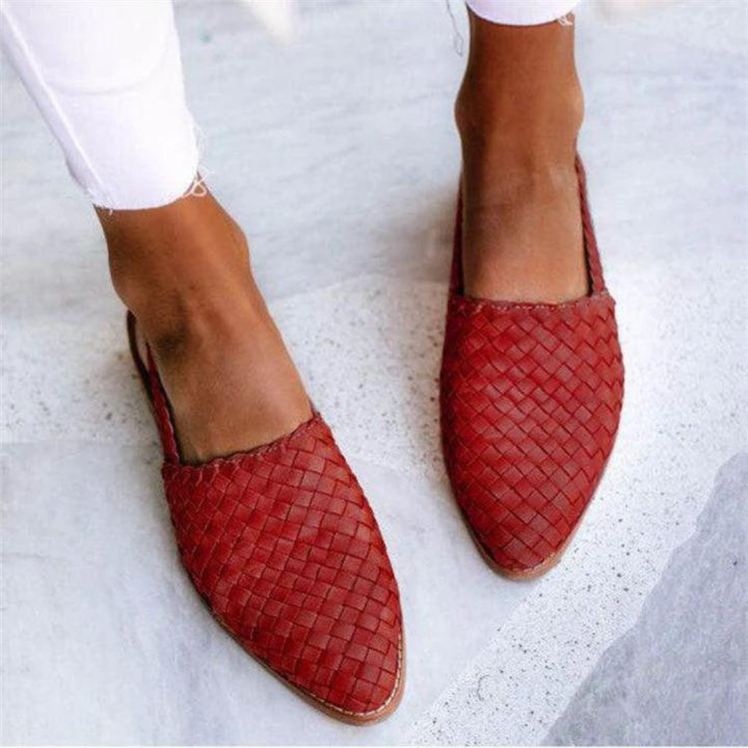Honória - Chic fabric slingbacks