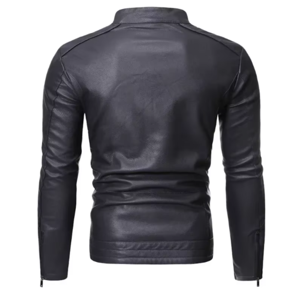 Élégante Veste En Cuir