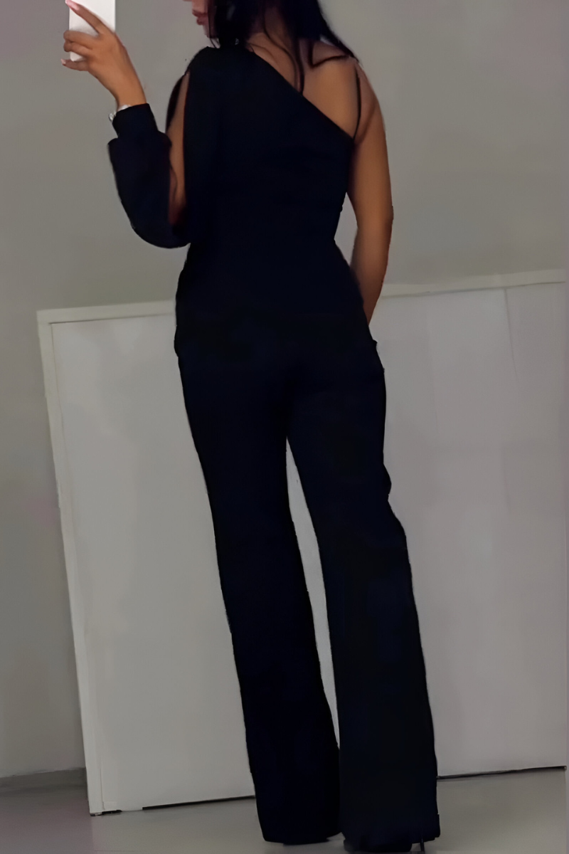 Artemis | Élégante Combinaison Asymétrique Avec Détails Pailletés