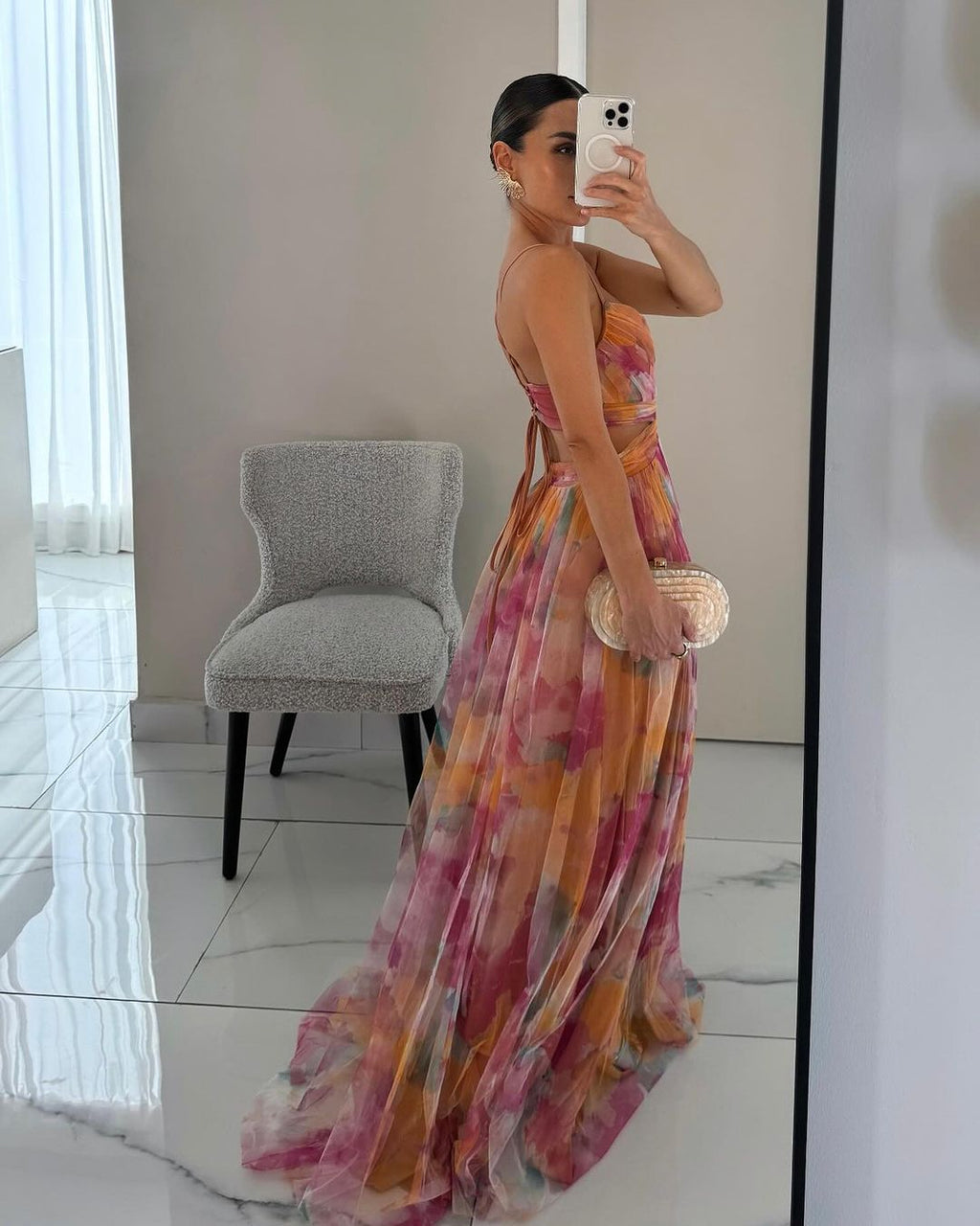 Juliette | Robe Maxi Élégance Florale (ÉDITION LIMITÉE!)