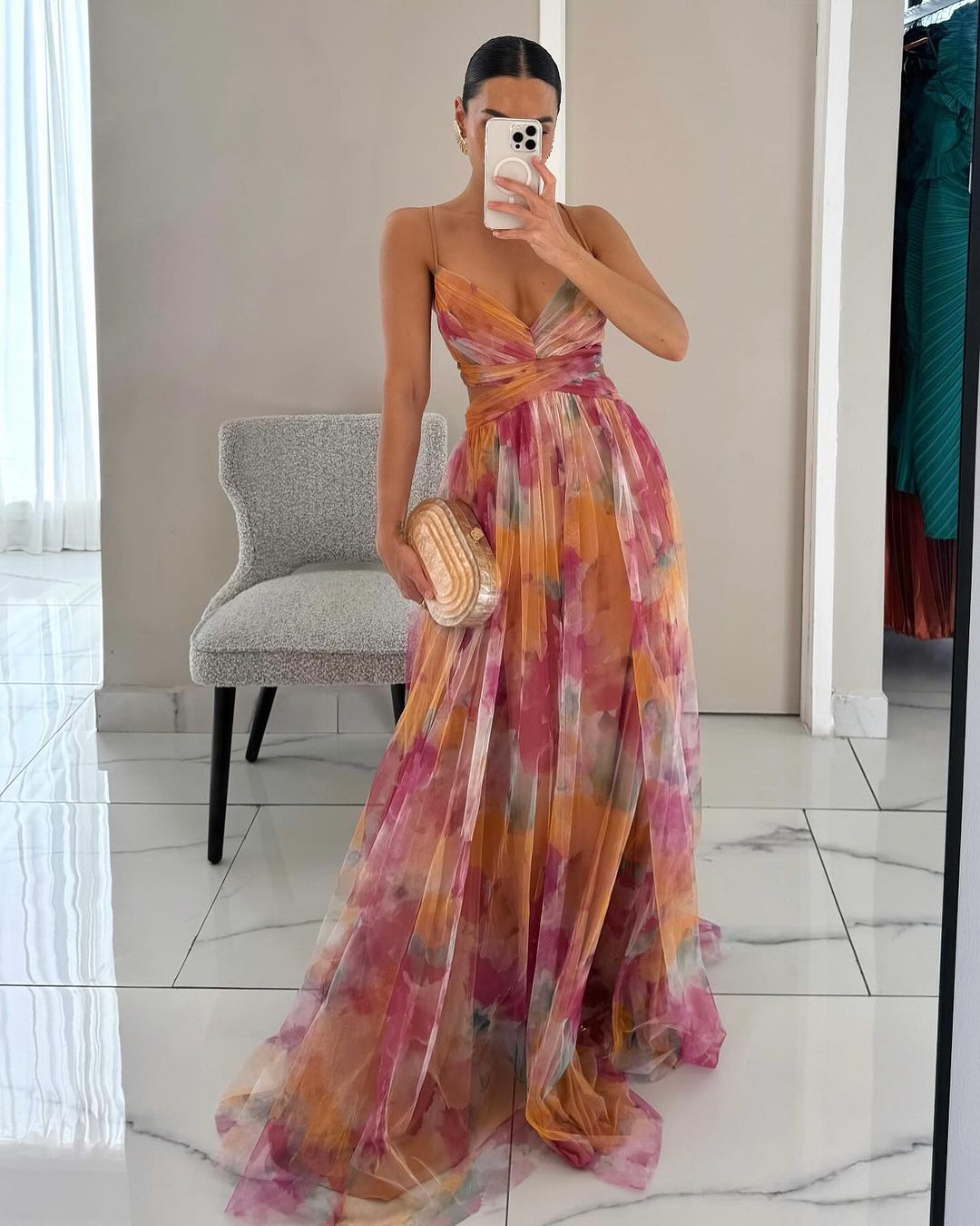 Juliette | Robe Maxi Élégance Florale (ÉDITION LIMITÉE!)