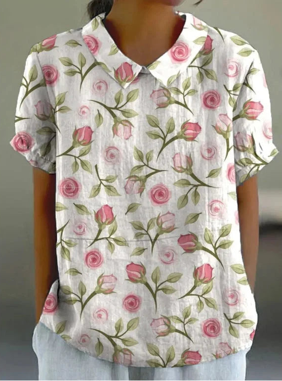 Manon | CHEMISE FLORALE RÉTRO POUR FEMME