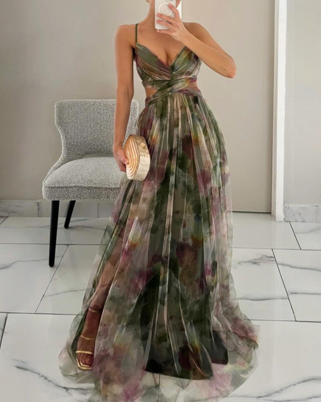Juliette | Robe Maxi Élégance Florale (ÉDITION LIMITÉE!)