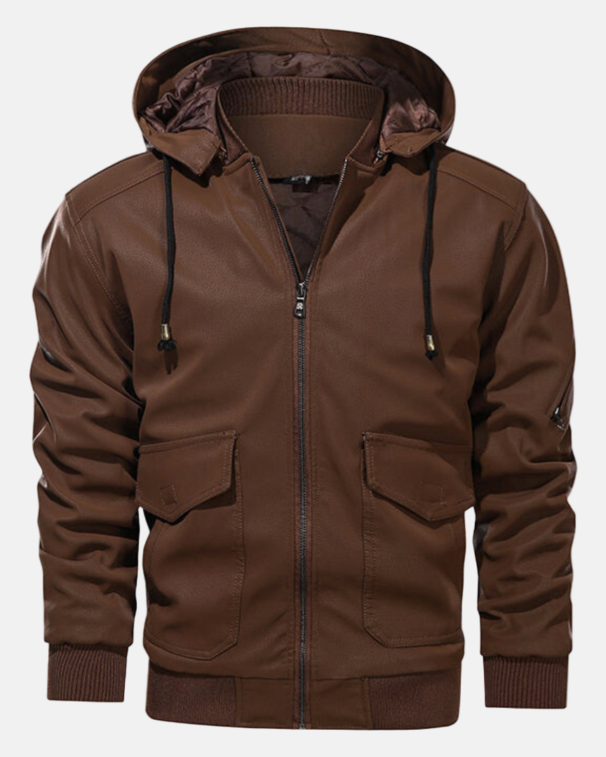 VESTE EN CUIR SIGNATURE