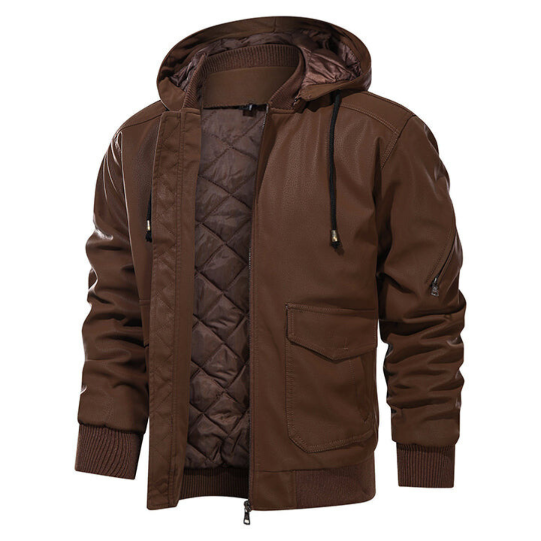 VESTE EN CUIR SIGNATURE