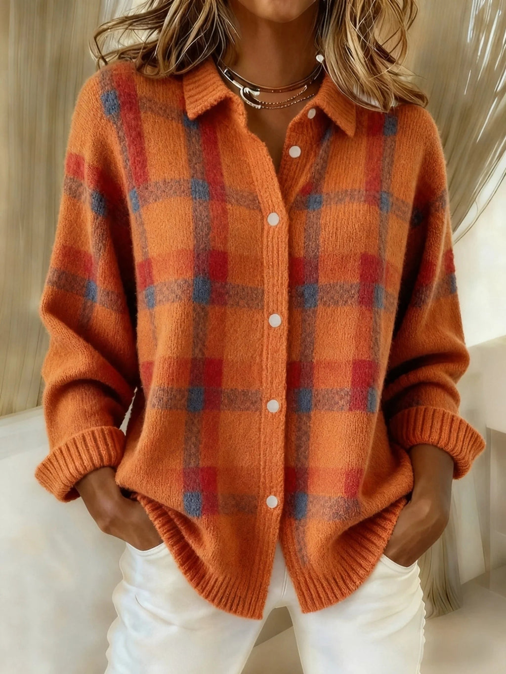 Ophéliane | Pull Carreaux Douceur