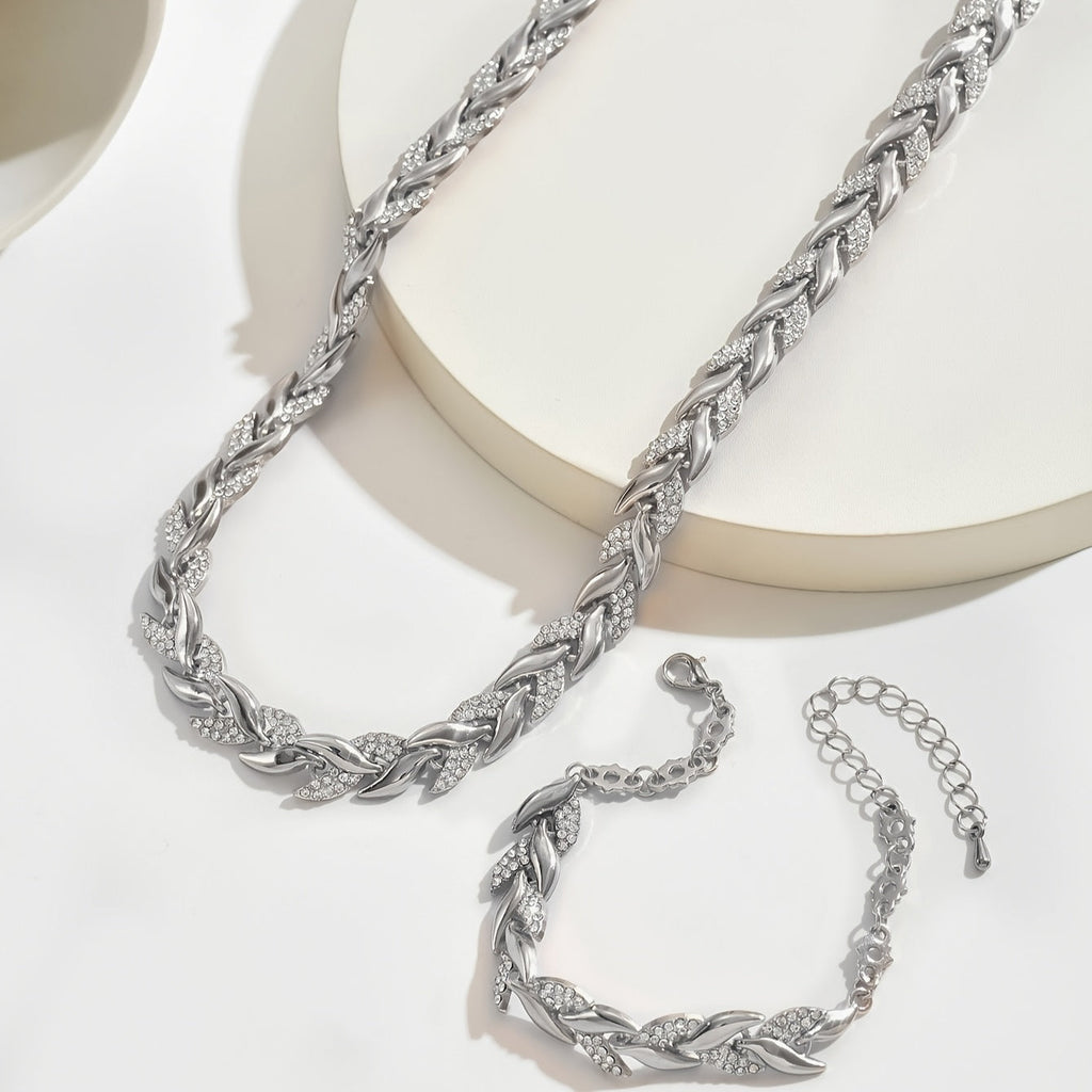 Parure Élégante en Strass et Verre – Queue de Poisson