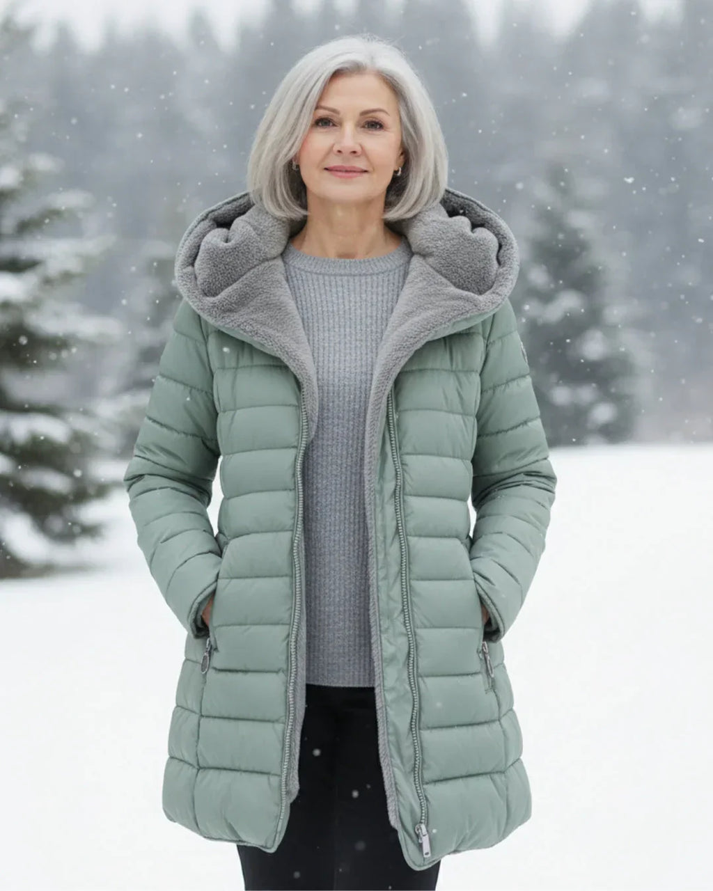 Olivia | Manteau d’Hiver Matelassé