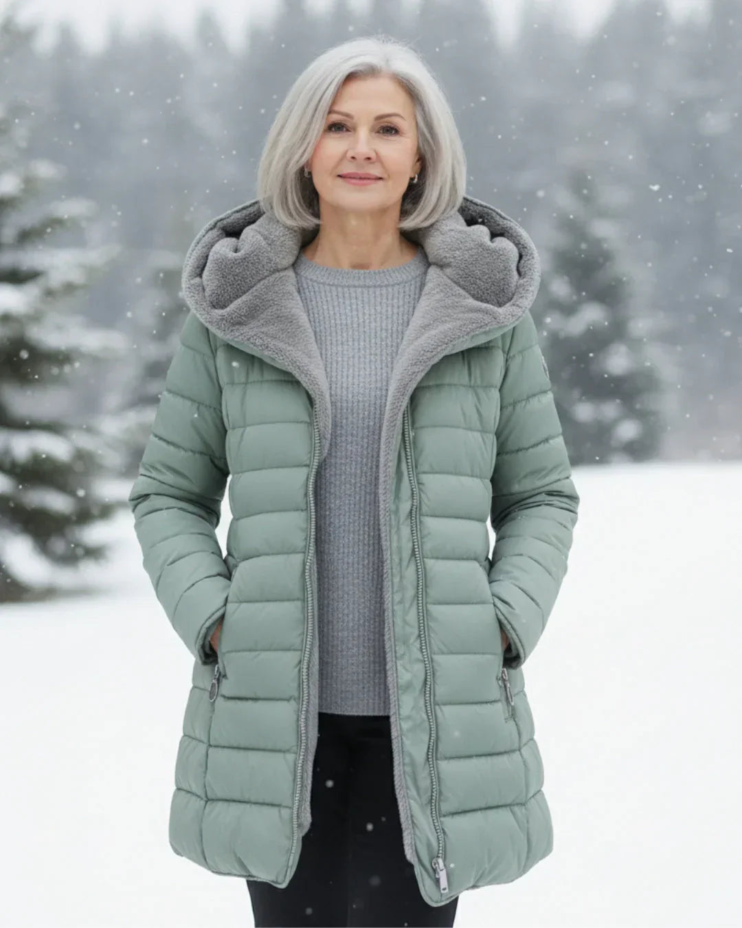 Olivia | Manteau d’Hiver Matelassé