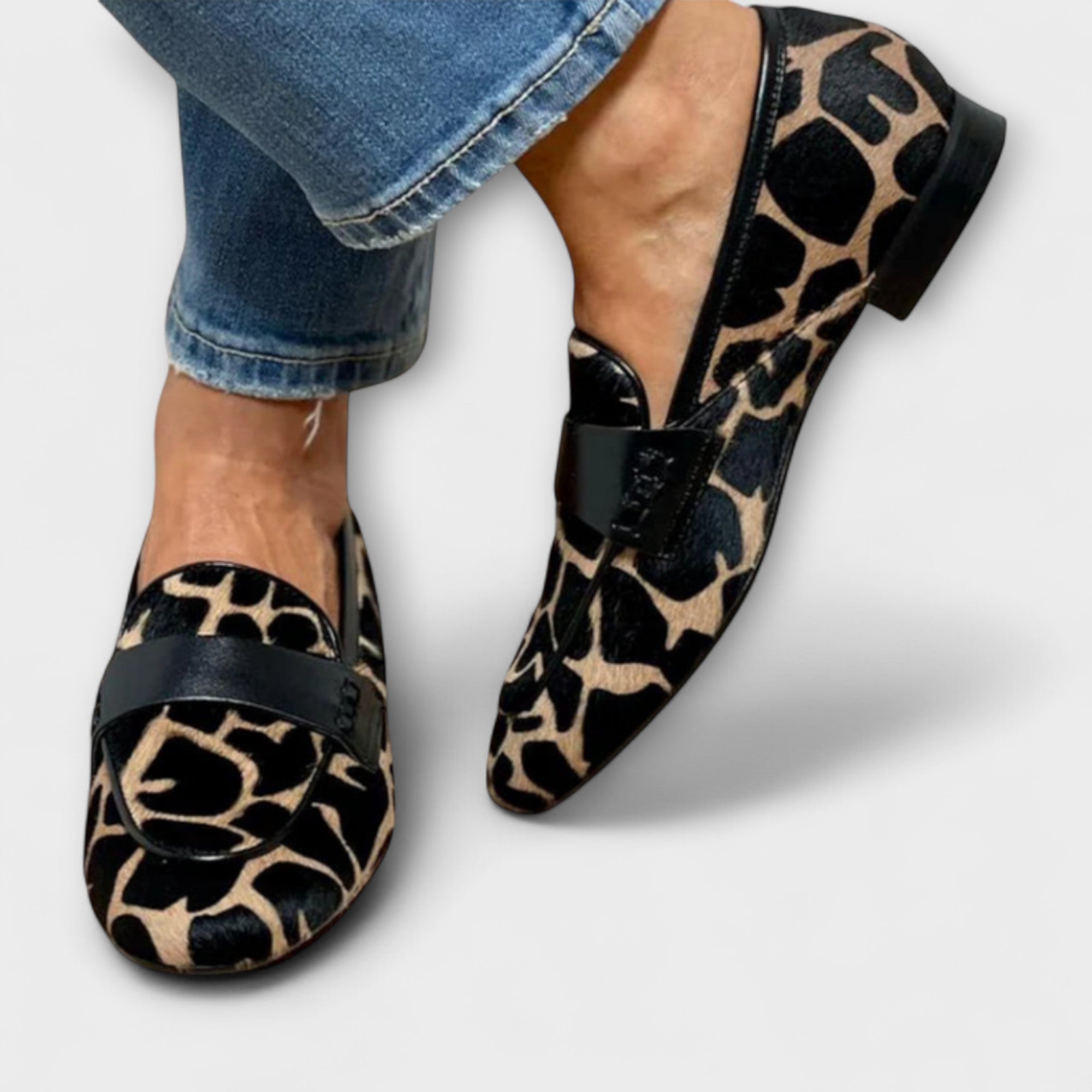 Leonie -  Mocassin orthopédique Leopard