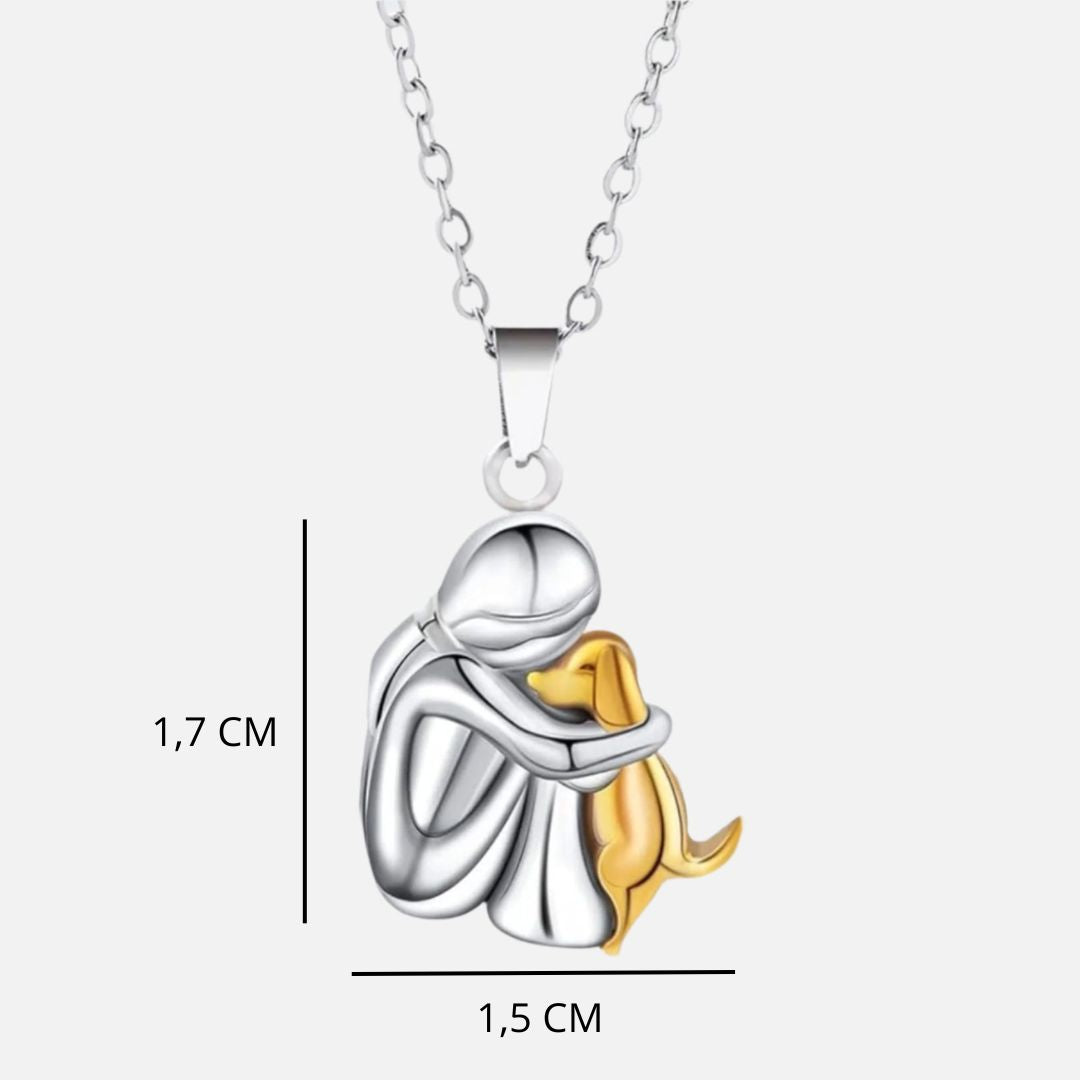 Ebi - Collier avec pendentif en forme de chien