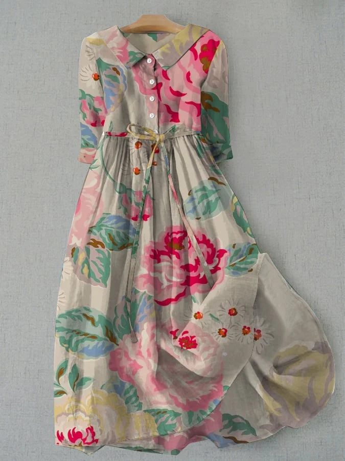 Madeleine | Robe élégante à fleurs pastel