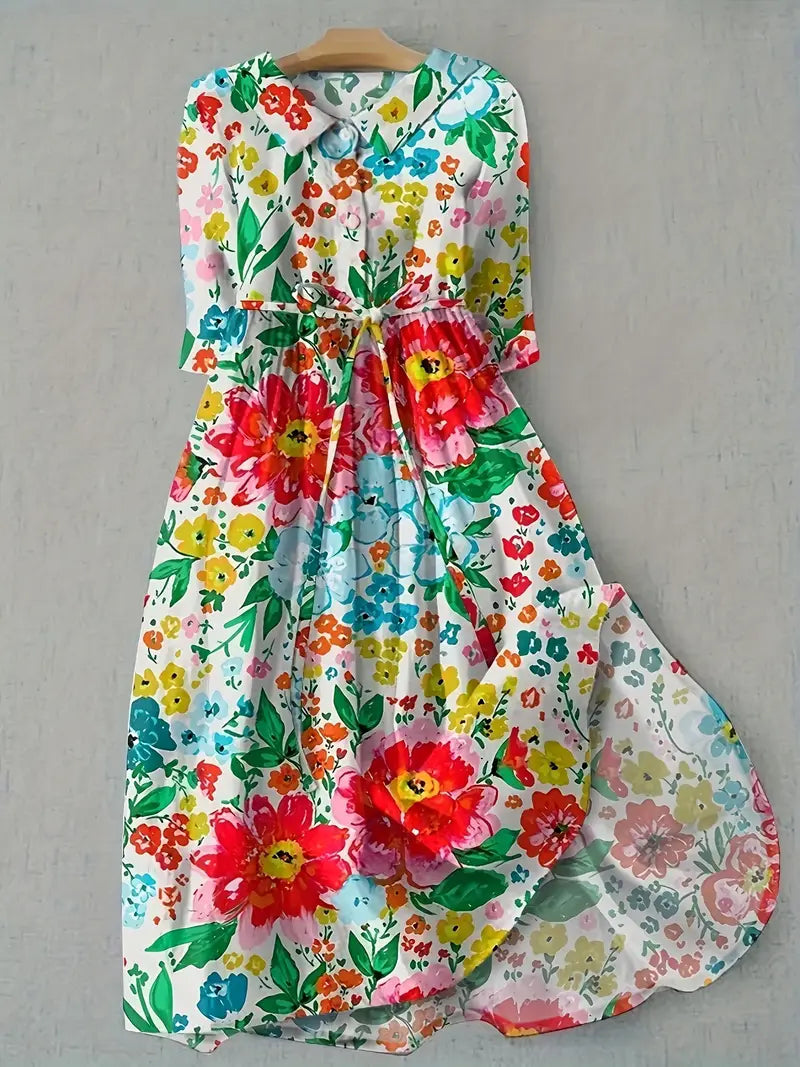 Colette | Robe fleurie vive et colorée