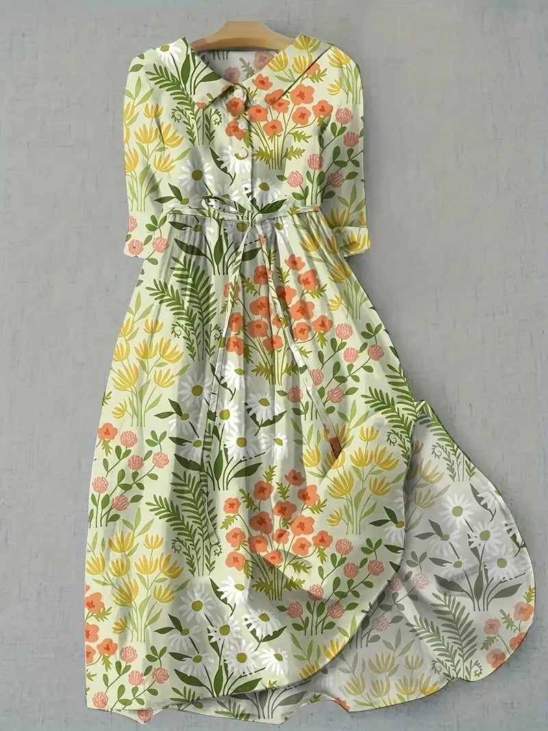 Florine | Robe printanière à fleurs fraîche