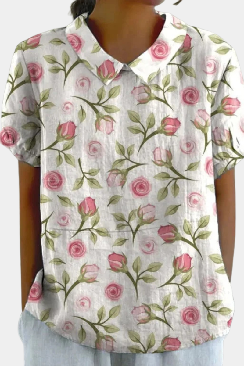 Manon | CHEMISE FLORALE RÉTRO POUR FEMME