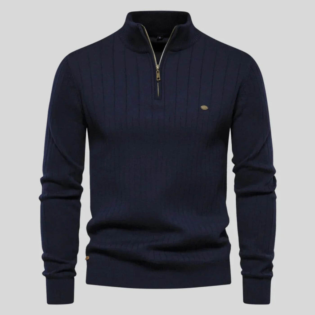 Frédéric | Pull homme à col zippé