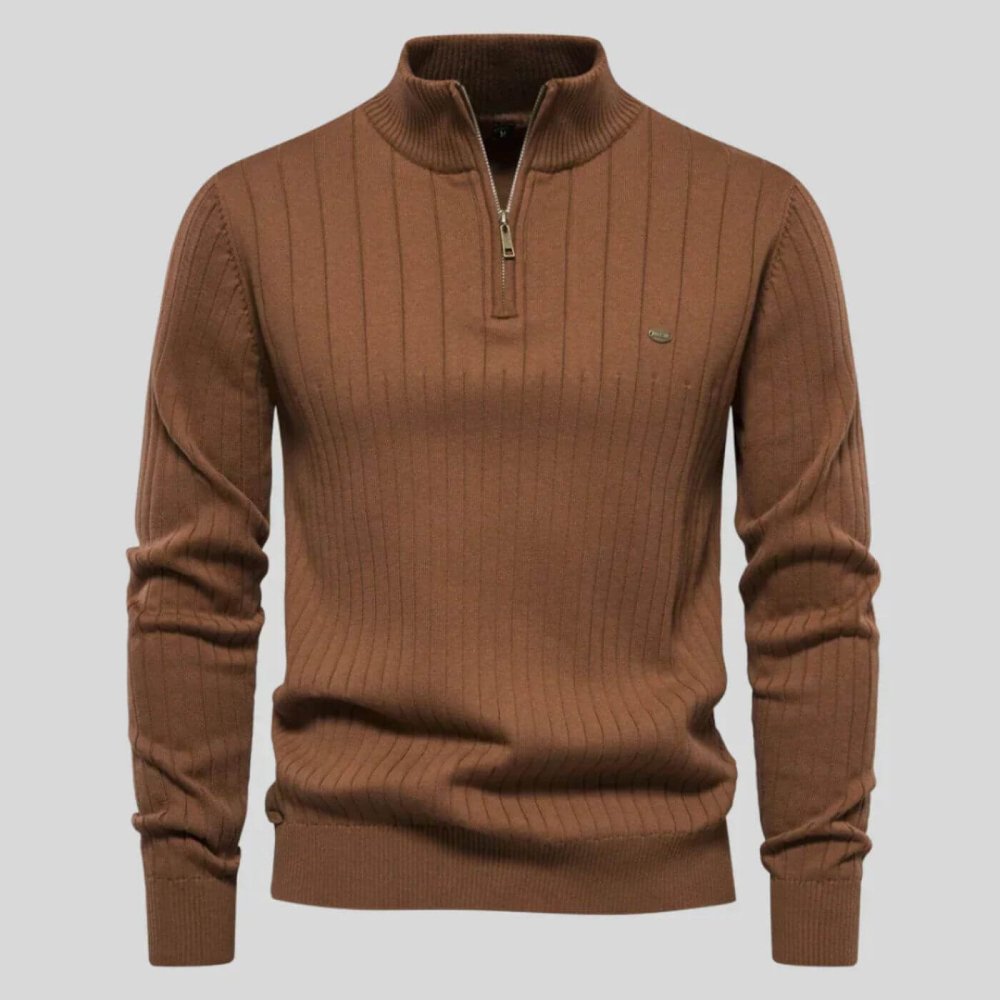 Frédéric | Pull homme à col zippé