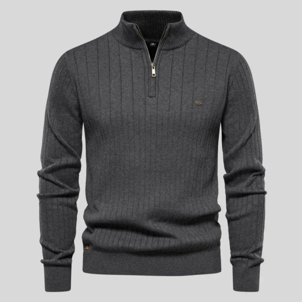Frédéric | Pull homme à col zippé