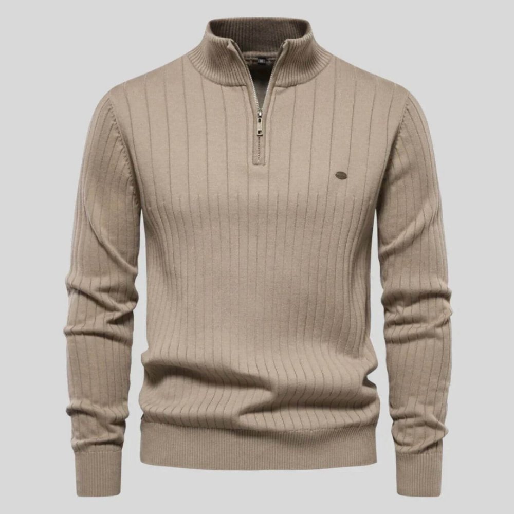 Frédéric | Pull homme à col zippé