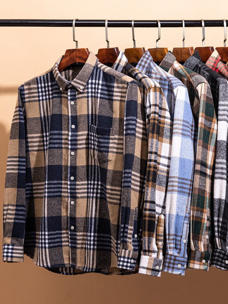CHEMISE À CARREAUX POUR HOMME MODERNE