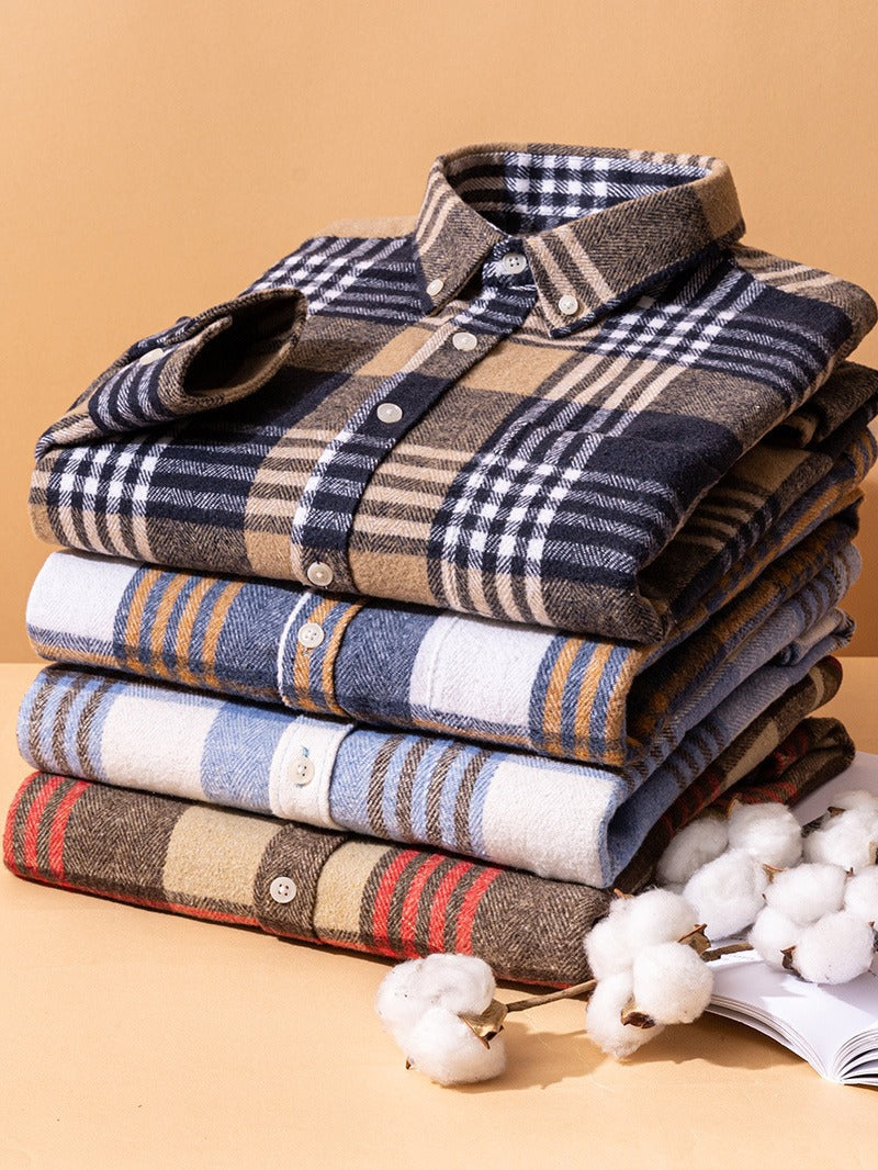 CHEMISE À CARREAUX POUR HOMME MODERNE