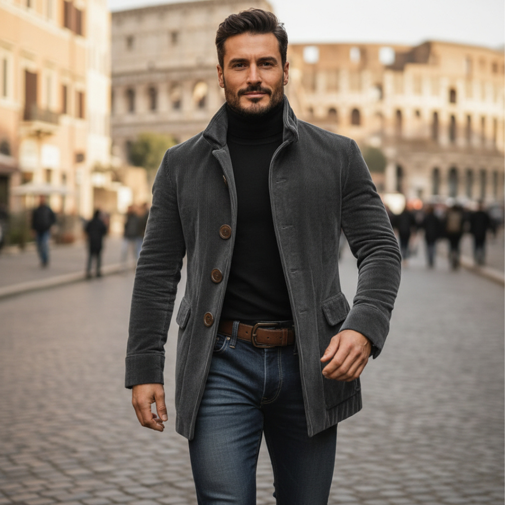 Valenti | Manteau en velours côtelé
