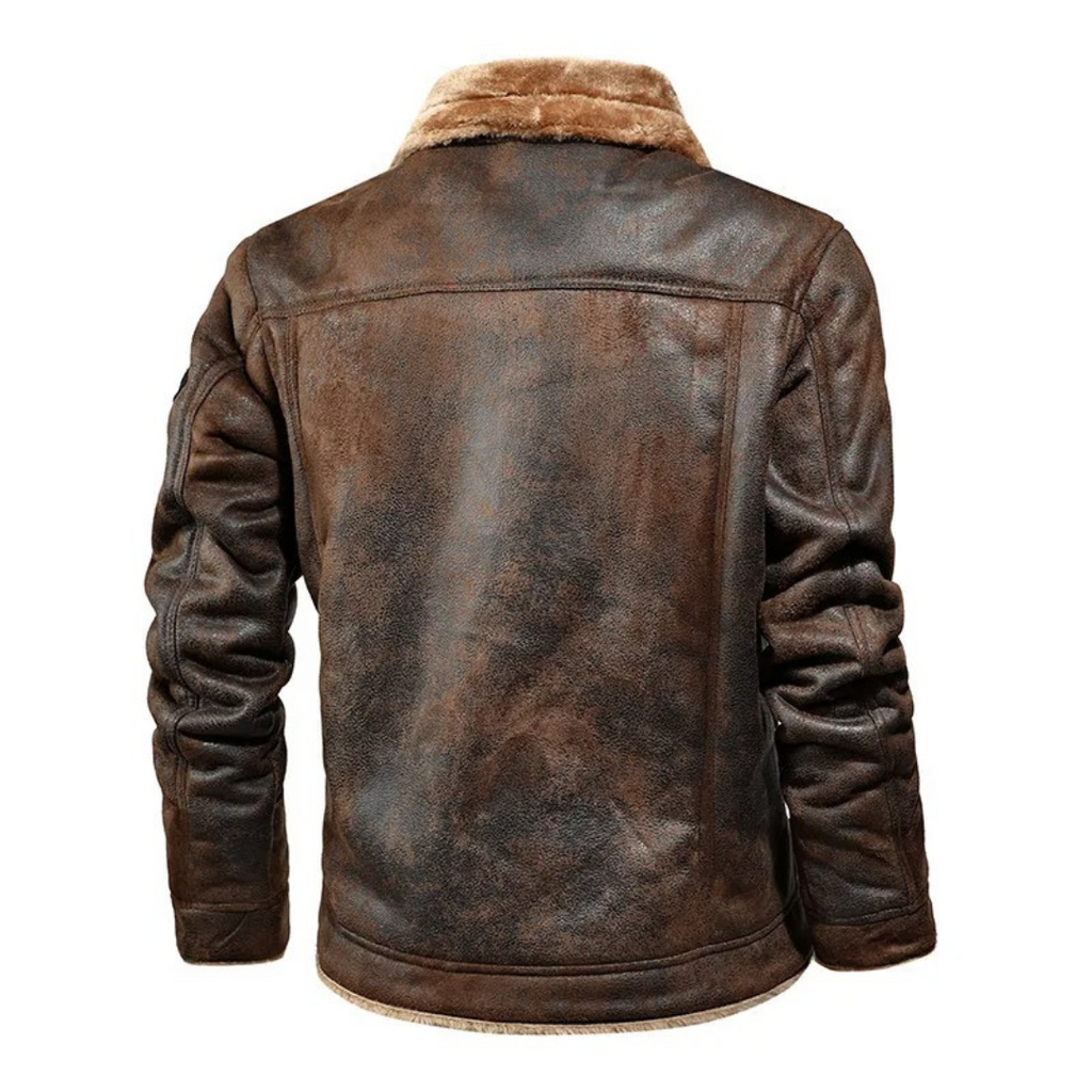 Noxar - Veste en Cuir Chaude et Polyvalente