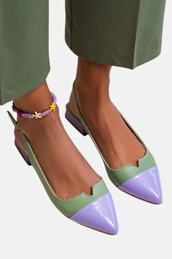 Violante | Ballerines modernes à bout pointu et bride arrière