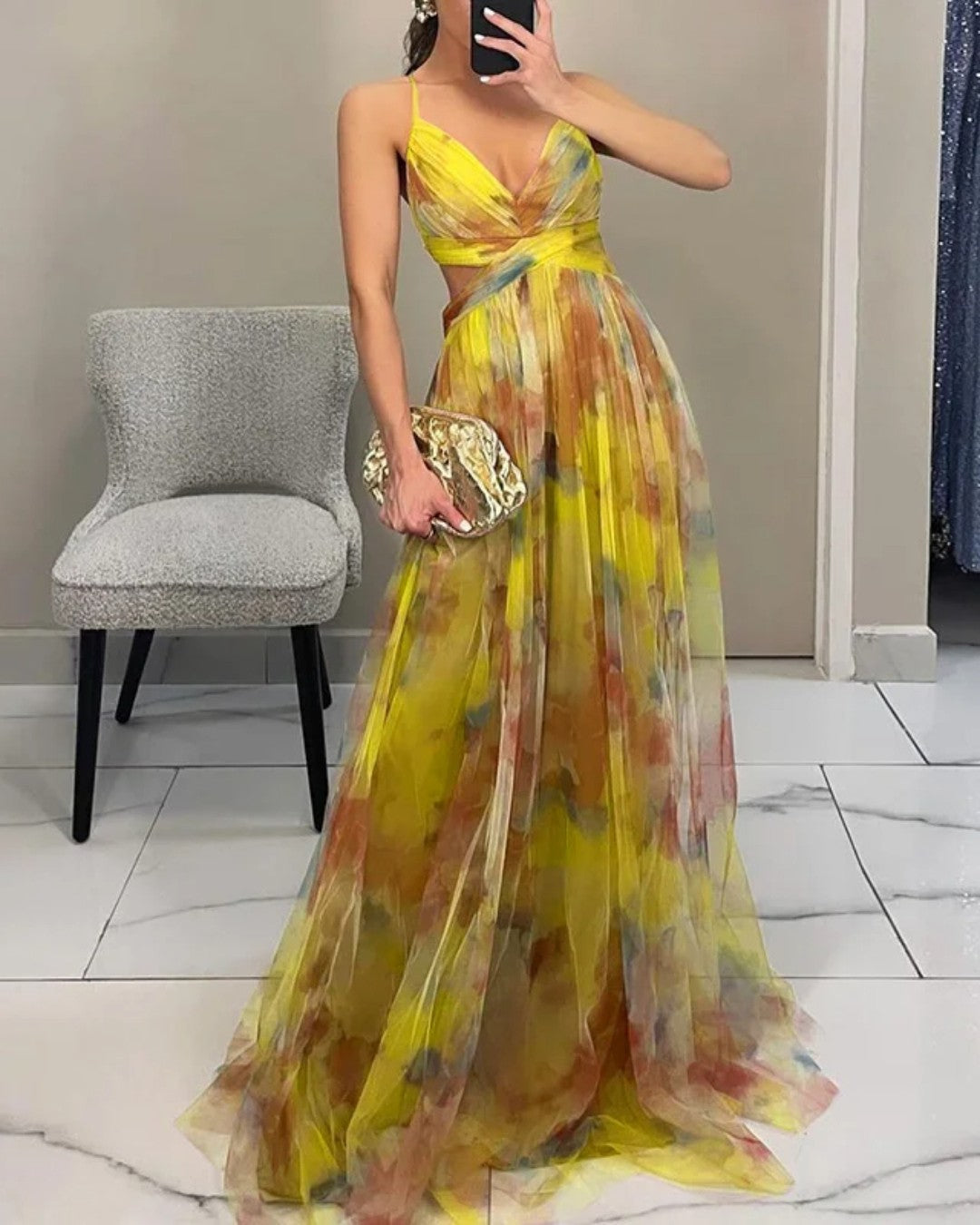 Juliette | Robe Maxi Élégance Florale (ÉDITION LIMITÉE!)