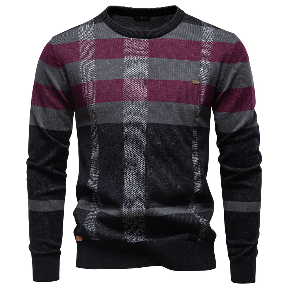 Rodolphe | Pull homme en maille à motif losanges