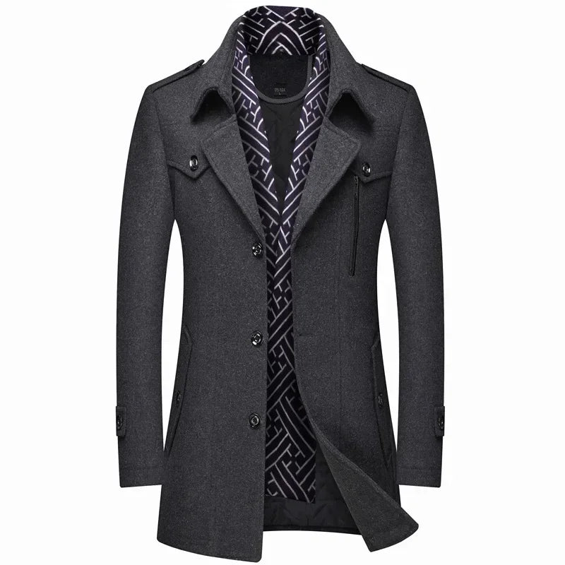 DAVID | MANTEAU D'HIVER EN LAINE POUR HOMME