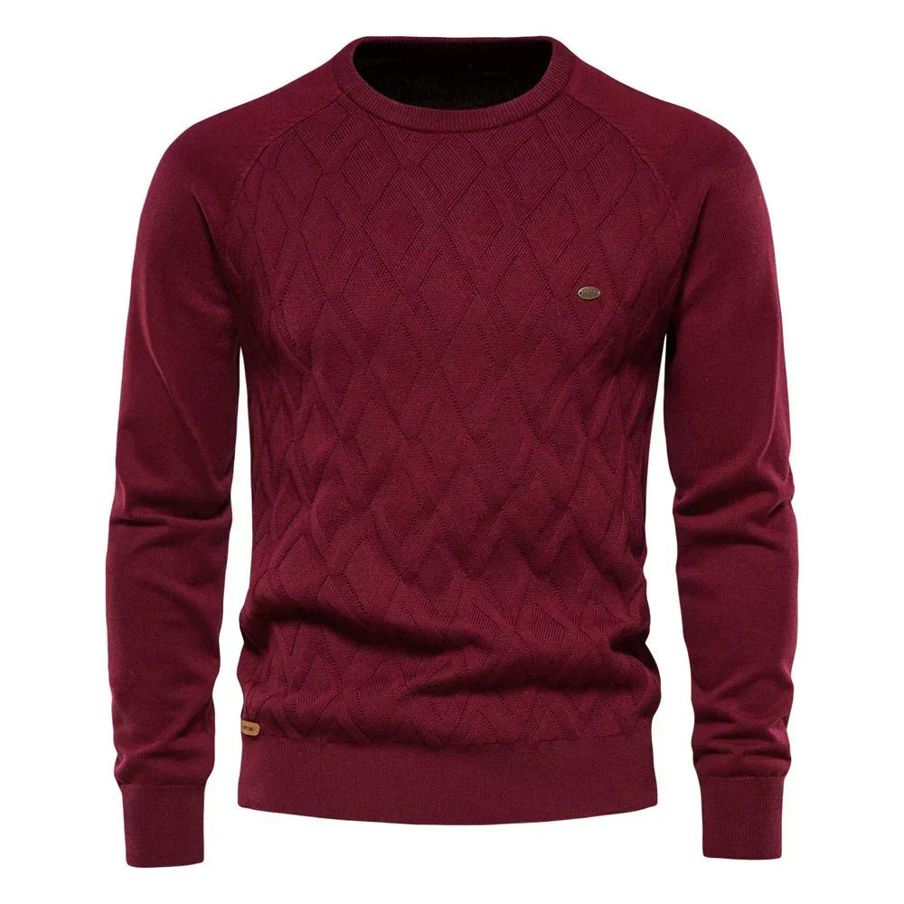 Théodore | Pull homme à motif losanges