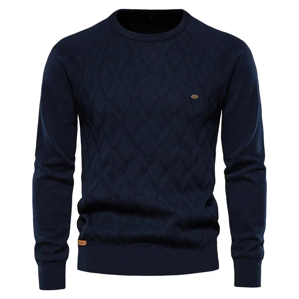 Théodore | Pull homme à motif losanges