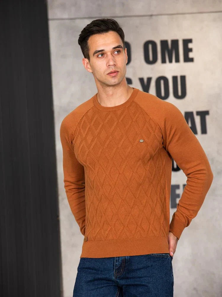 Théodore | Pull homme à motif losanges