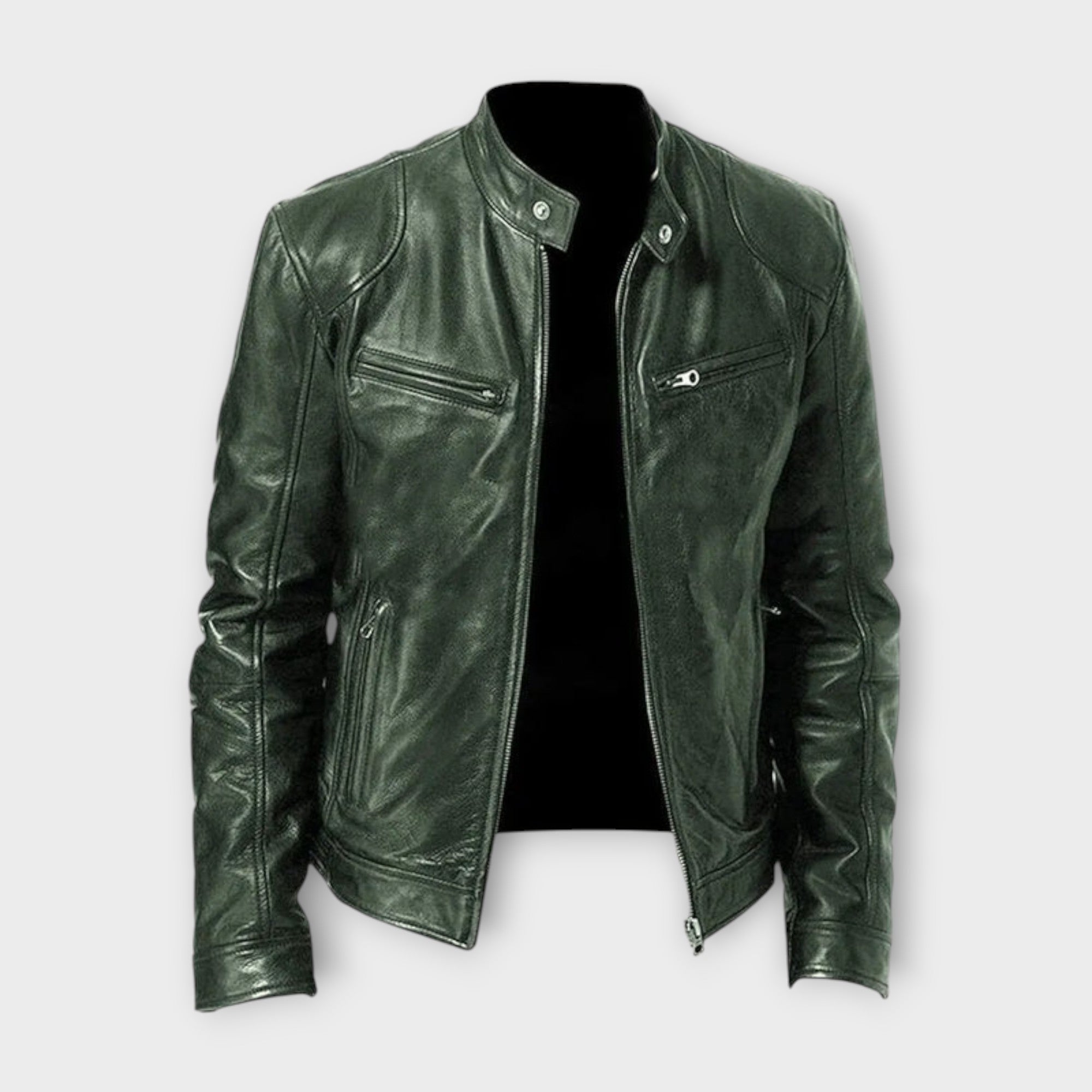 EBI | VESTE EN CUIR HAUT DE GAMME ÉLÉGANTE POUR HOMME