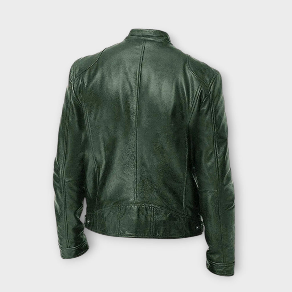 EBI | VESTE EN CUIR HAUT DE GAMME ÉLÉGANTE POUR HOMME