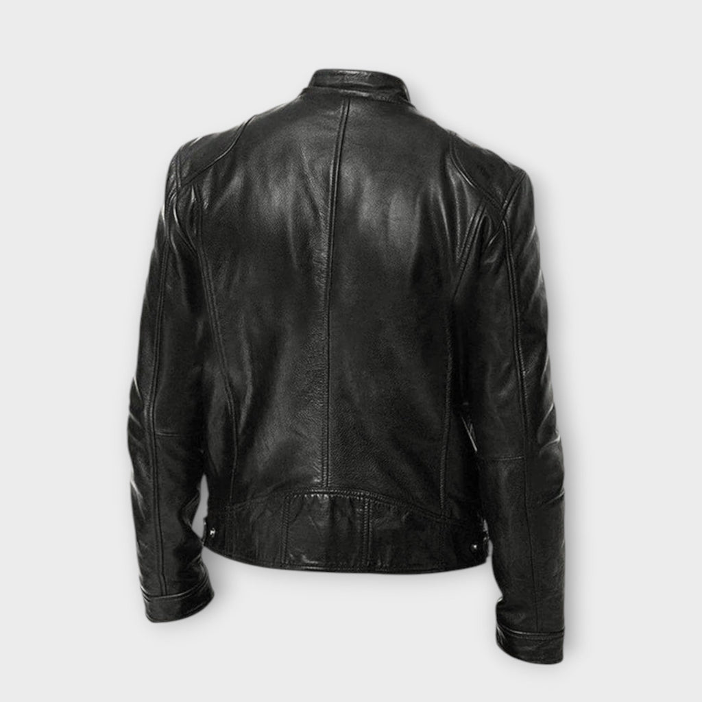 EBI | VESTE EN CUIR HAUT DE GAMME ÉLÉGANTE POUR HOMME