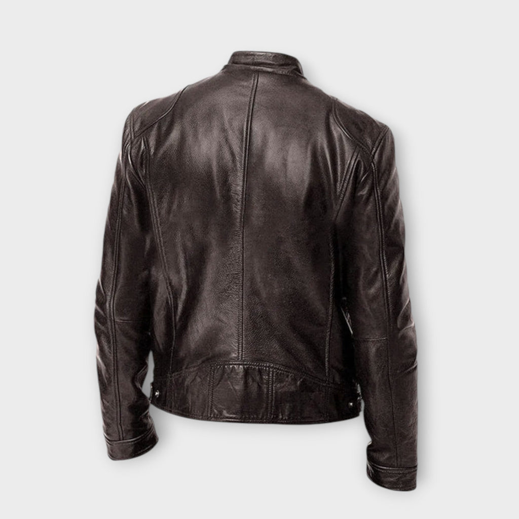 EBI | VESTE EN CUIR HAUT DE GAMME ÉLÉGANTE POUR HOMME